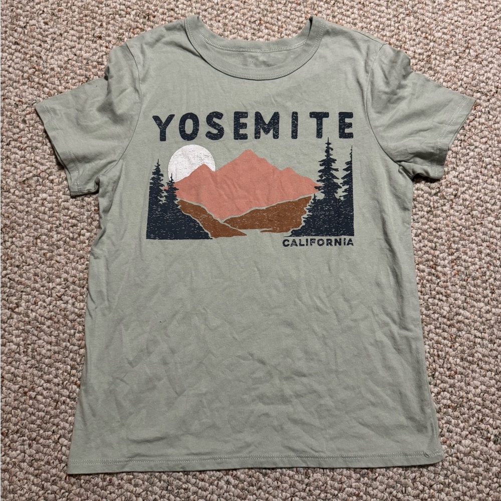 Zoe + Liv Yosemite Graphic Tee - Sage Green